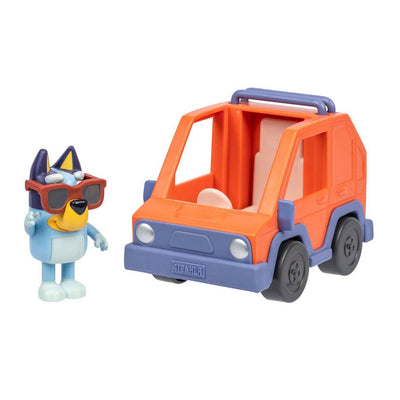 Bluey Auto 4x4 y compris la silhouette bluey