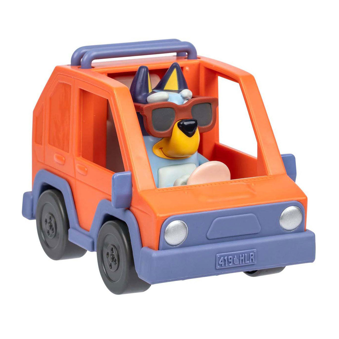 Bluey Auto 4x4 y compris la silhouette bluey