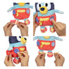 Spectron bébé robe bleue et jouet en peluche