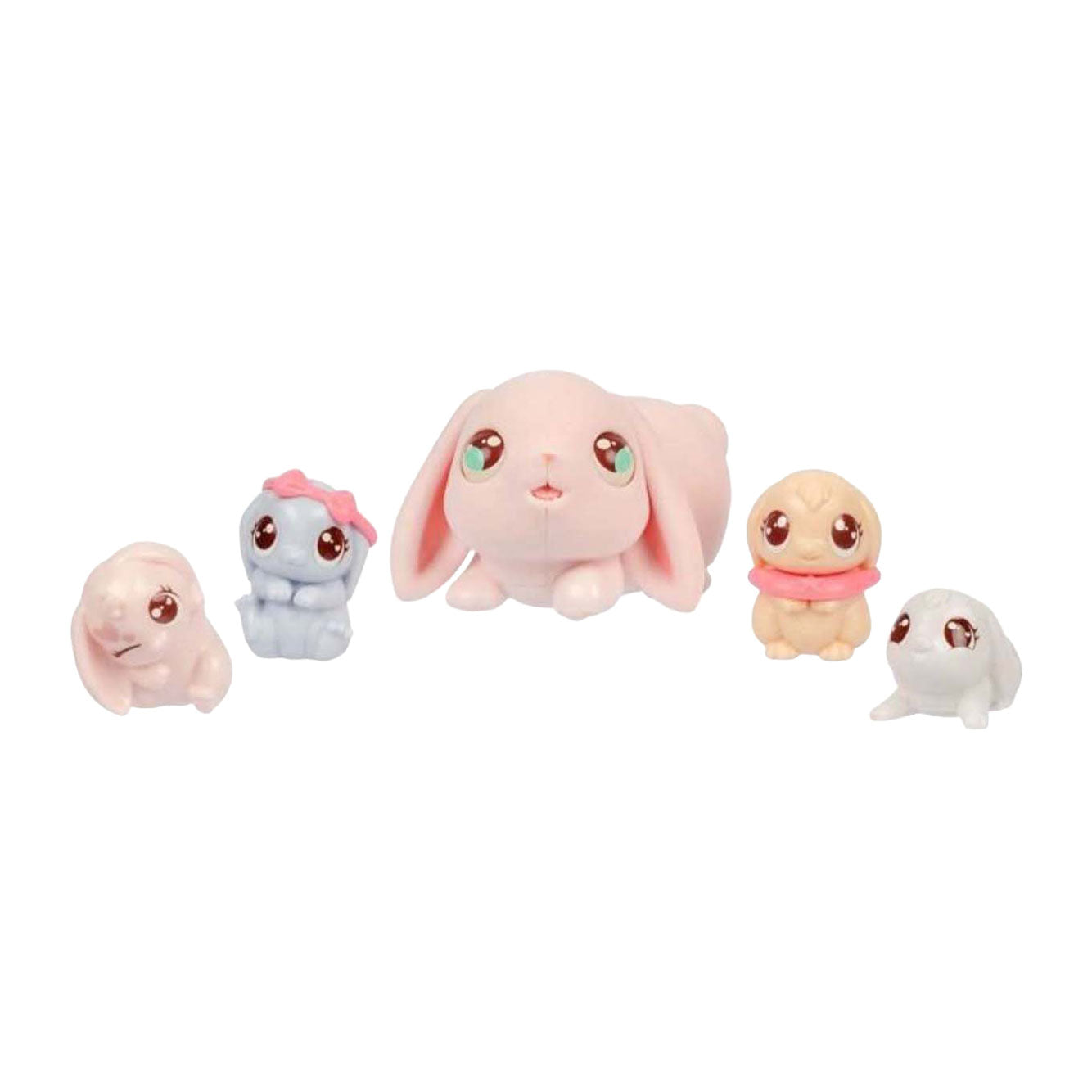 Mini maman surprise lapin rose petits animaux de compagnie vivants