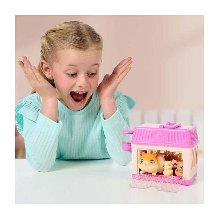 Mini maman surprise mini hamster petit animal de compagnie en direct