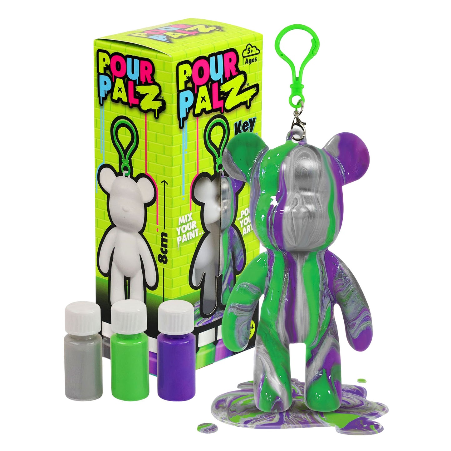Spectron pour palz mini porte-clés ours de peinture