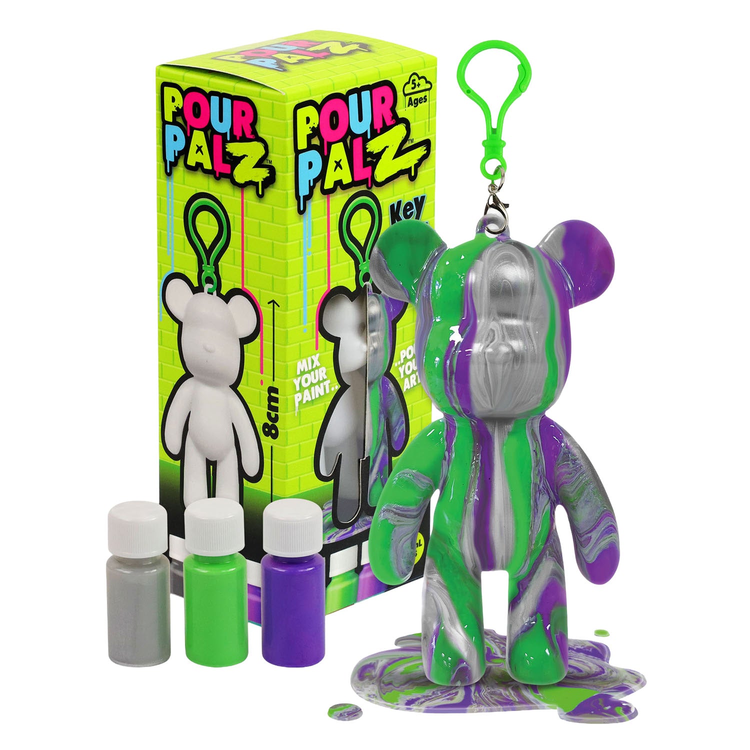 Spectron pour palz mini porte-clés ours de peinture