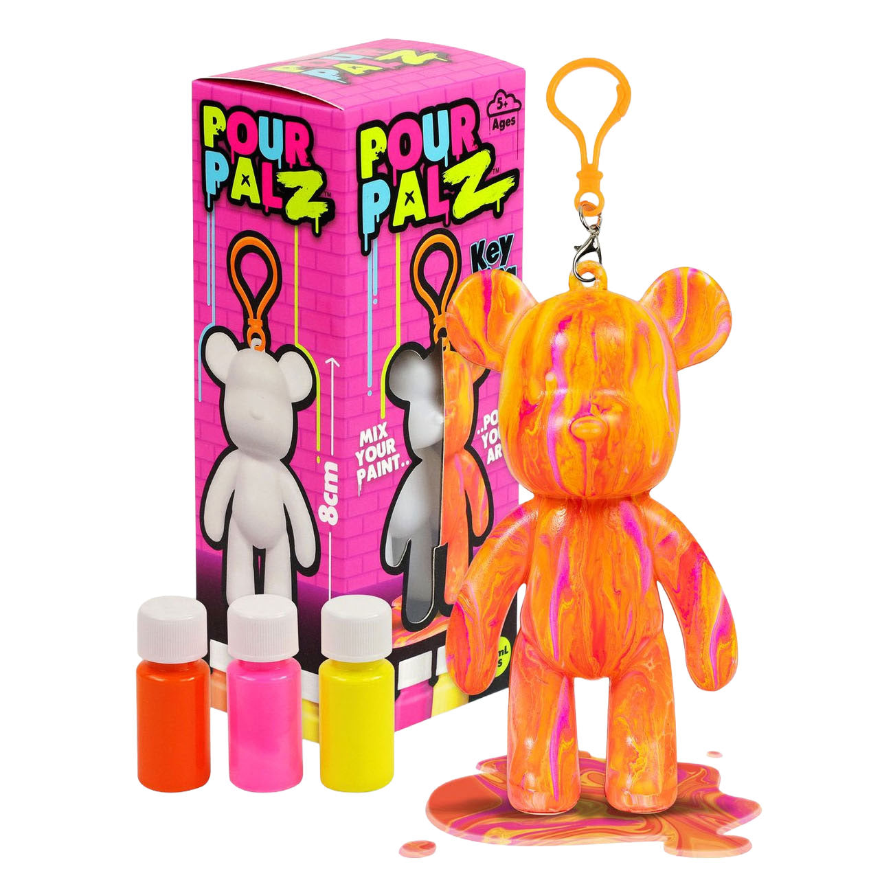 Spectron pour palz mini porte-clés ours de peinture