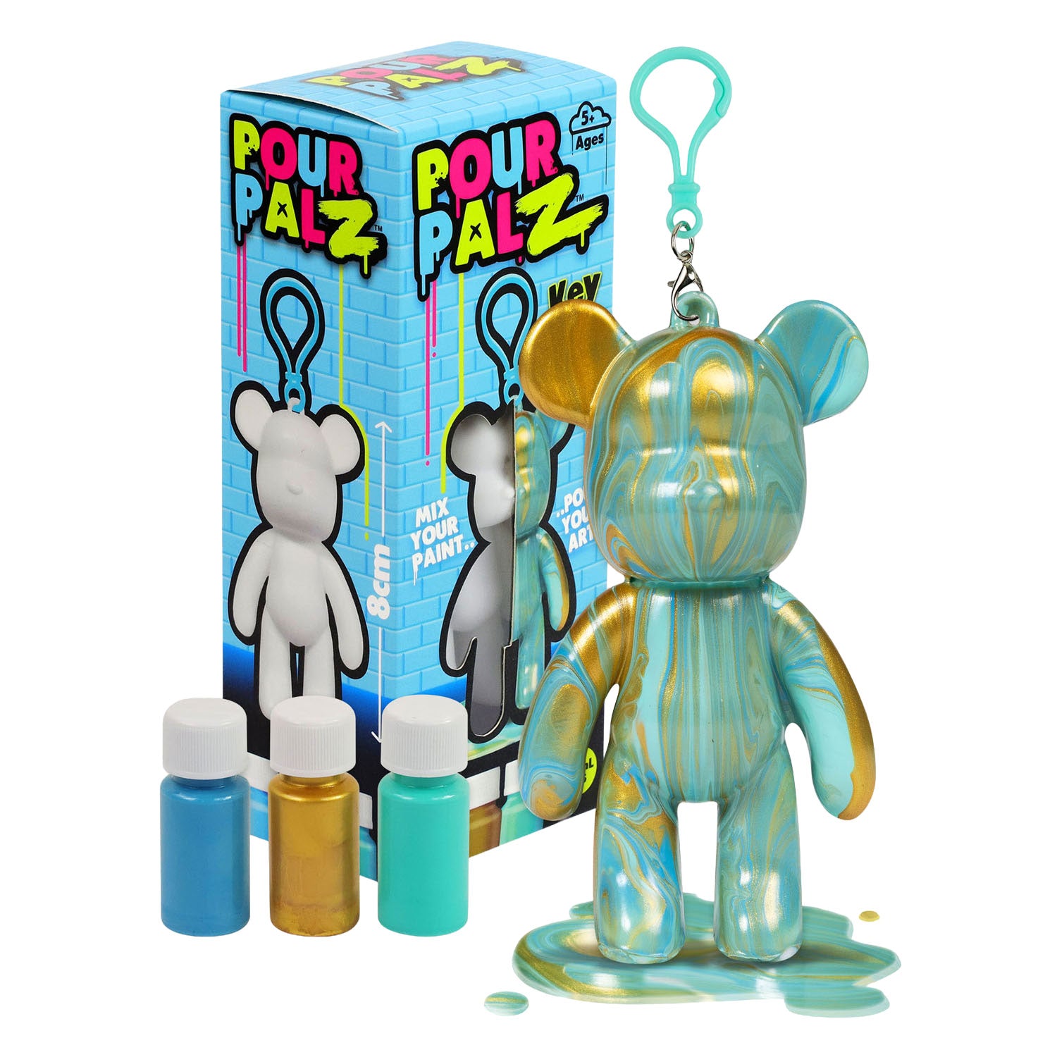 Spectron pour palz mini porte-clés ours de peinture