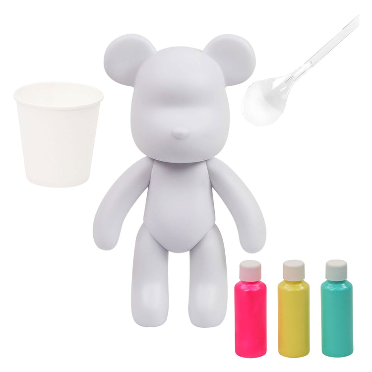 Spectron pour Palz Bubblegum Pop Bear Kit de peinture pouring - incl. 3 couleurs de peinture acrylique