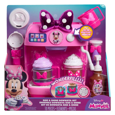 Ensemble machine à café Spectron Disney Minnie Mouse avec son lumineux - 10 pièces.