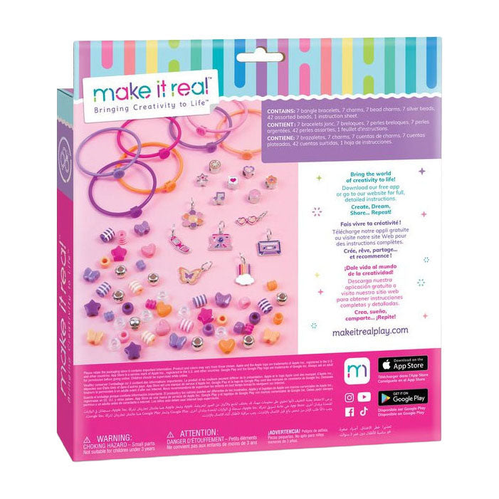 Spectron make it real - créez vos propres bracelets à breloques - 7 pcs.