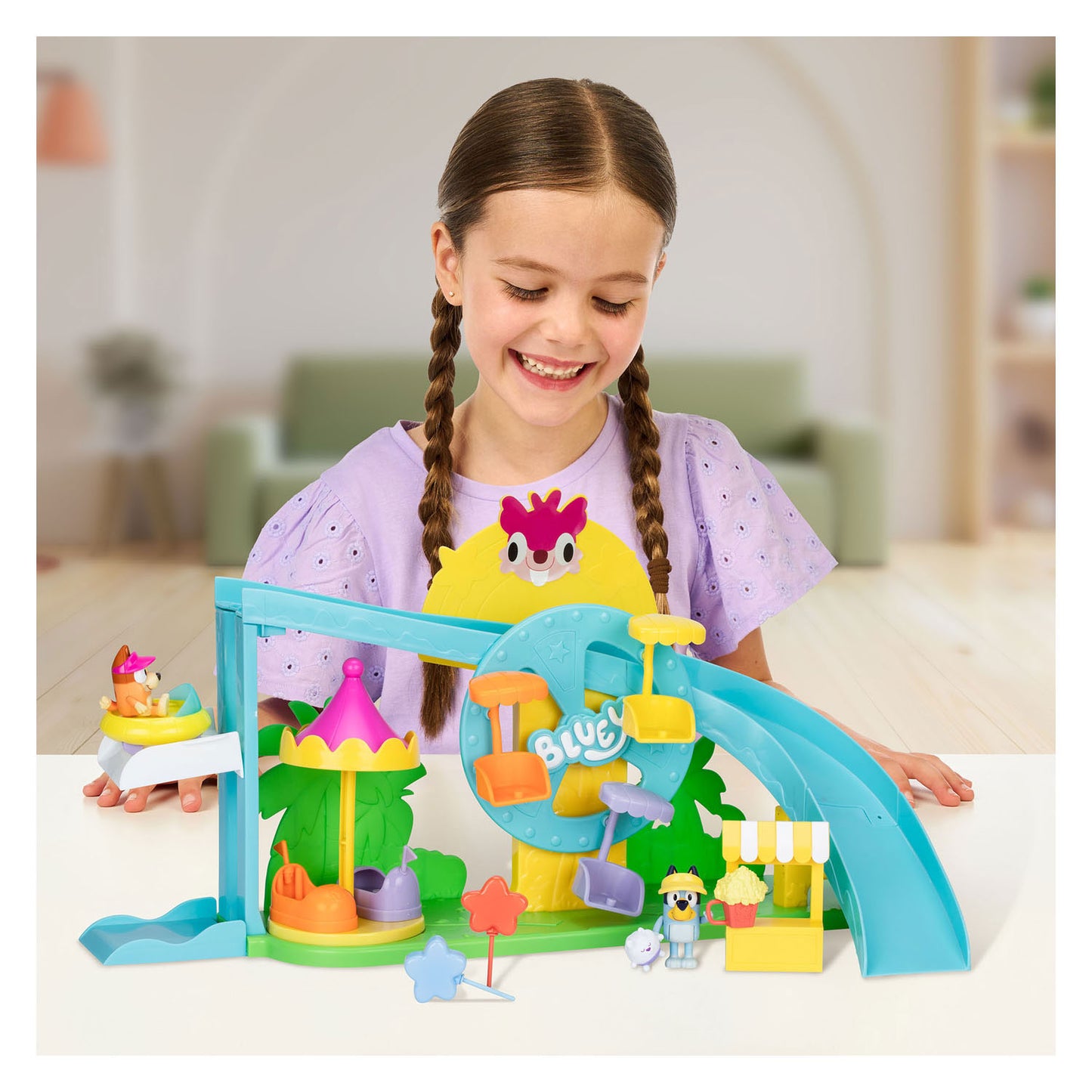 Ensemble de jeu ultime pour parc d'attractions Spectron bluey et bingo
