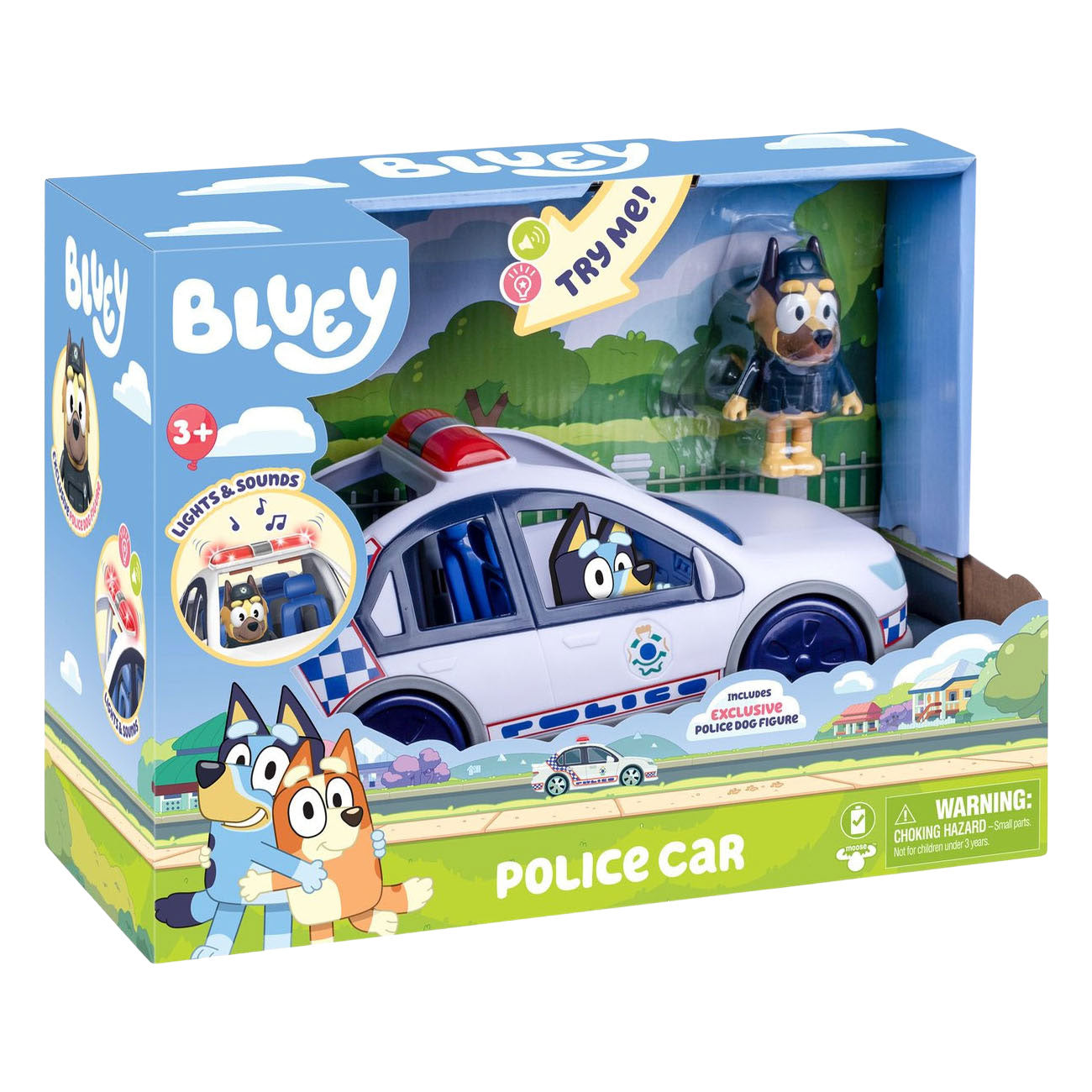 Voiture de police Spectron bluey avec son léger