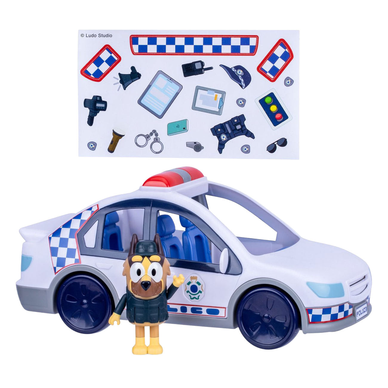 Voiture de police Spectron bluey avec son léger