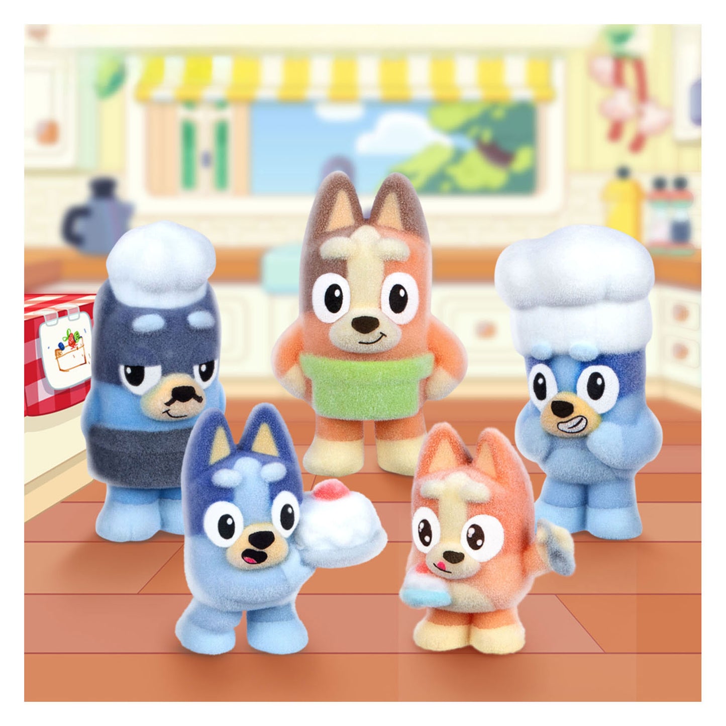 Ensemble surprise de figurines à collectionner Spectron Bluey Fuzzies