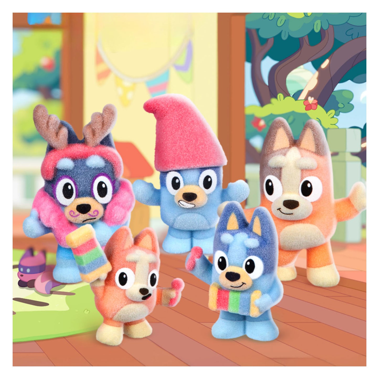 Ensemble surprise de figurines à collectionner Spectron Bluey Fuzzies
