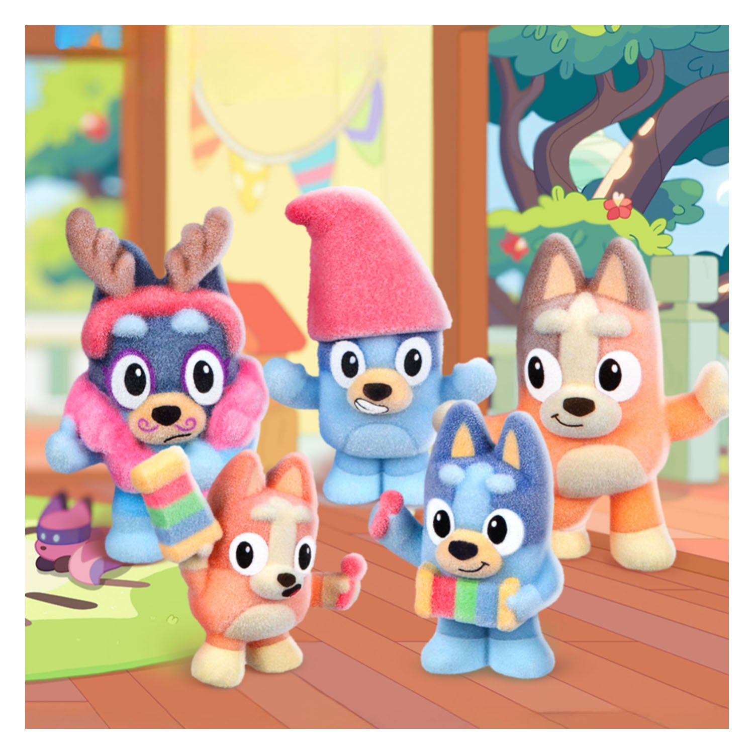 Ensemble surprise de figurines à collectionner Spectron Bluey Fuzzies