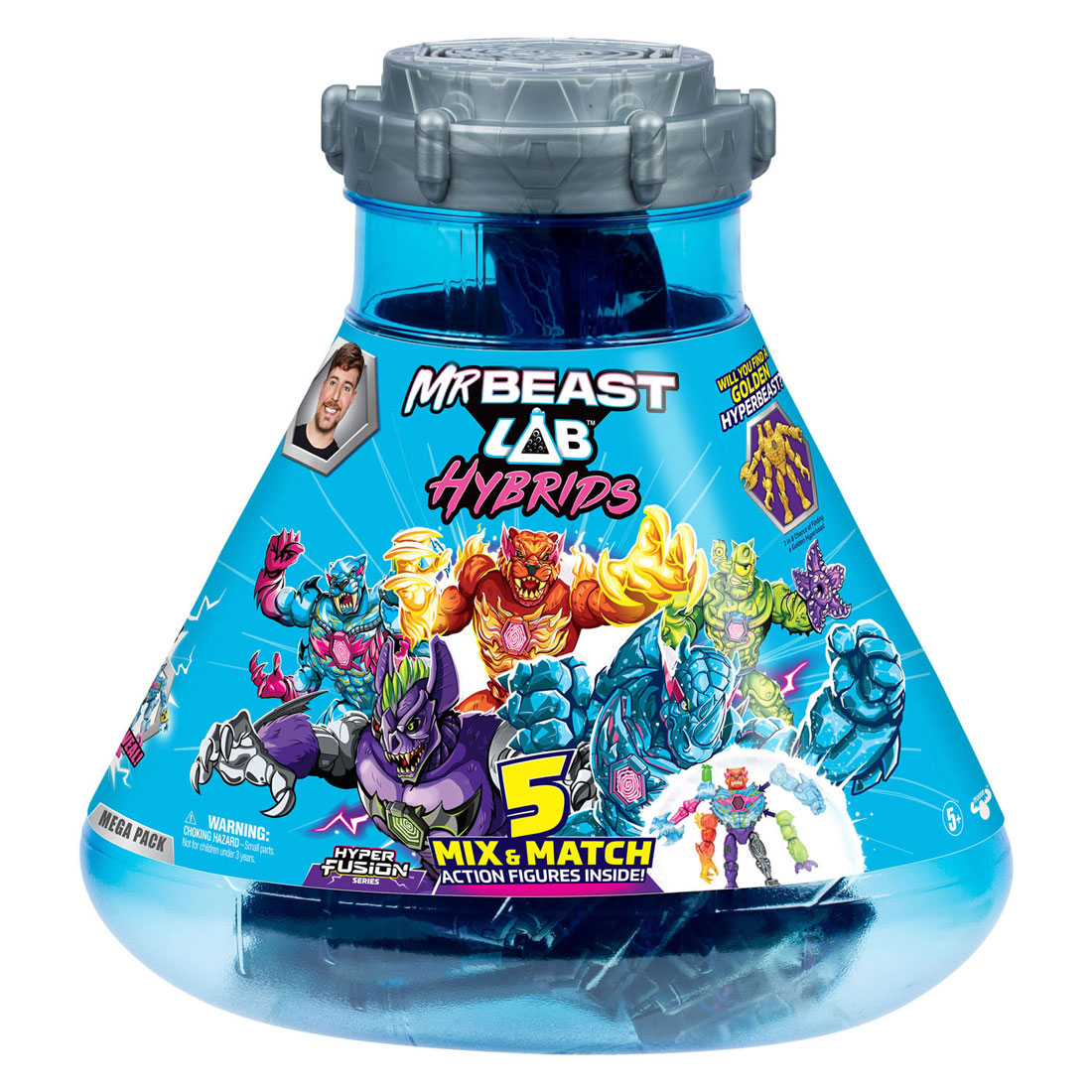 Figurines d'action de laboratoire hybride hyper fusion Spectron mrbeast lab