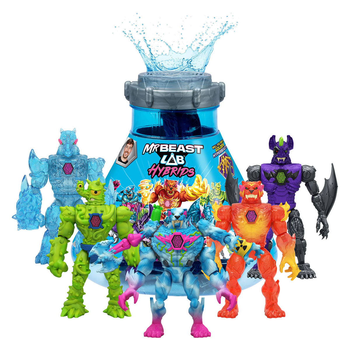 Figurines d'action de laboratoire hybride hyper fusion Spectron mrbeast lab