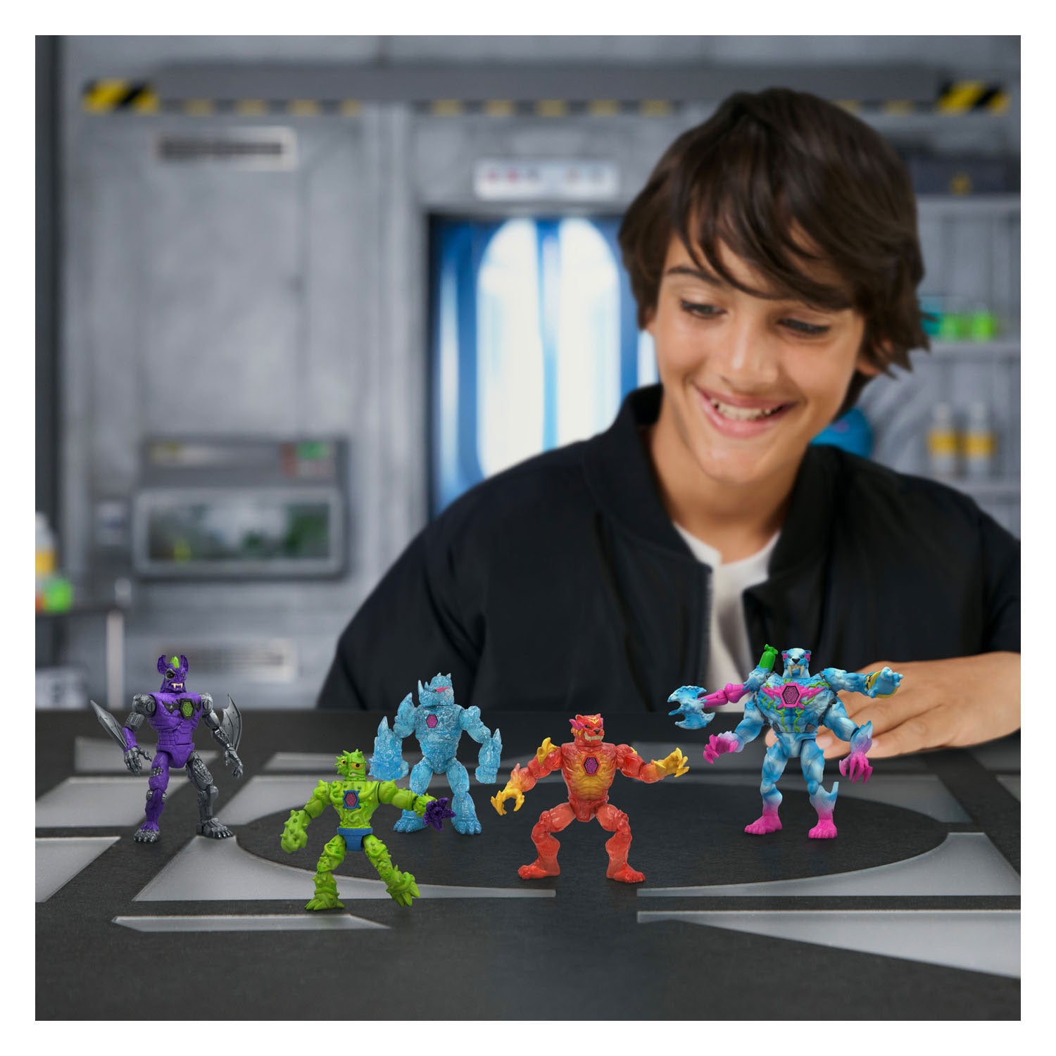 Figurines d'action de laboratoire hybride hyper fusion Spectron mrbeast lab