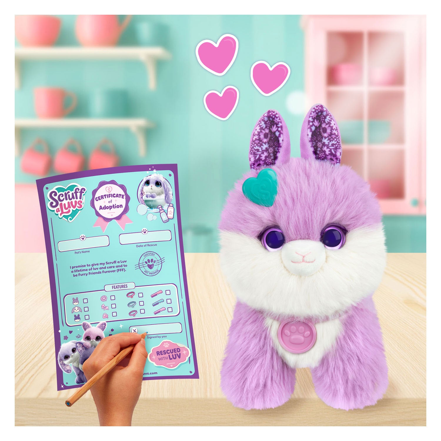 Spectron Scruff a Luv Mystery Rabbit Peluche