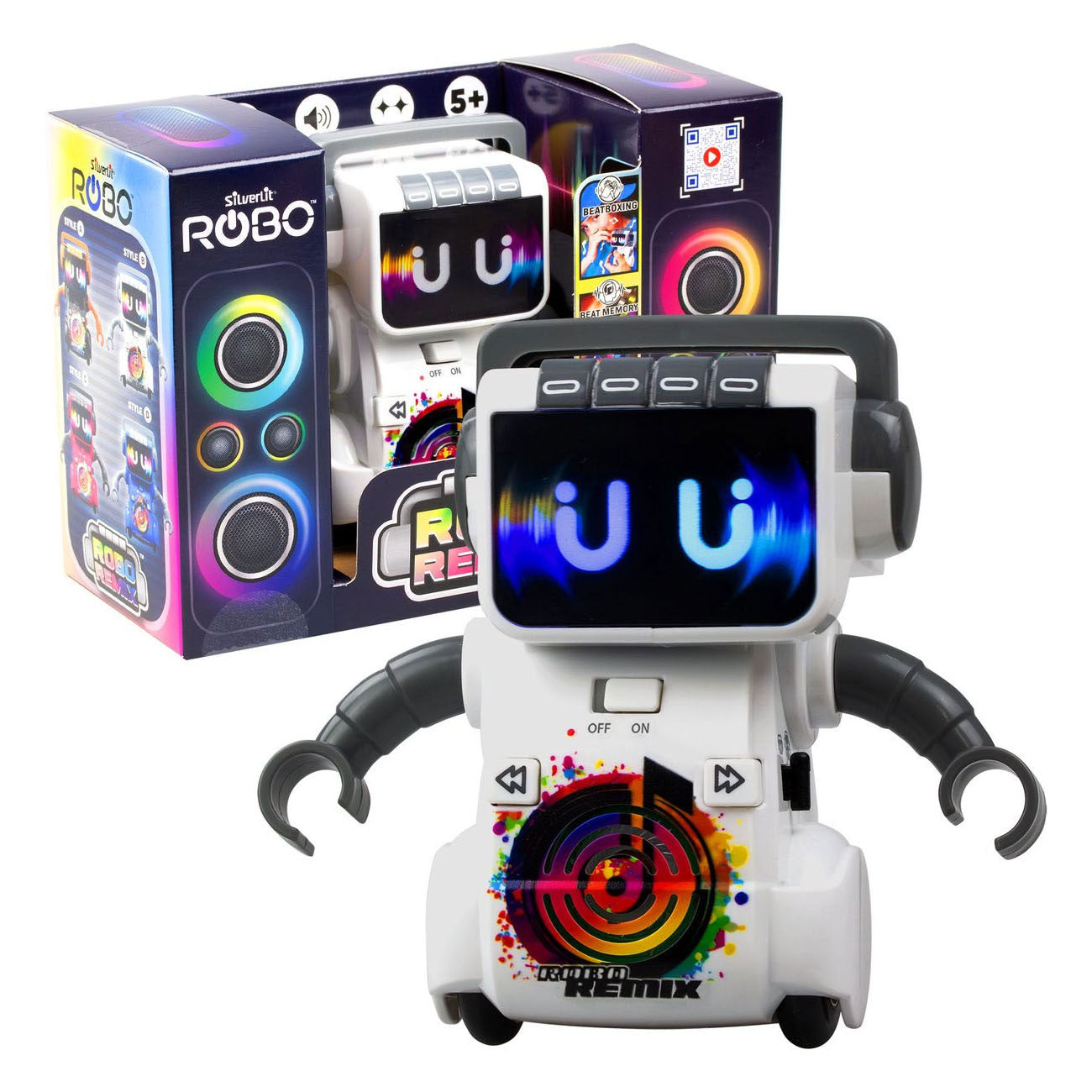 Robot de danse blanc Silverlit robo remix - incl. Éclairage LED