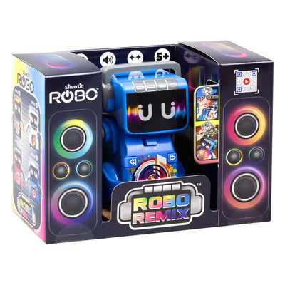 Silverlit robo remix blanc - robot jouet interactif avec jeux de lumière, de son et de musique - danse en musique