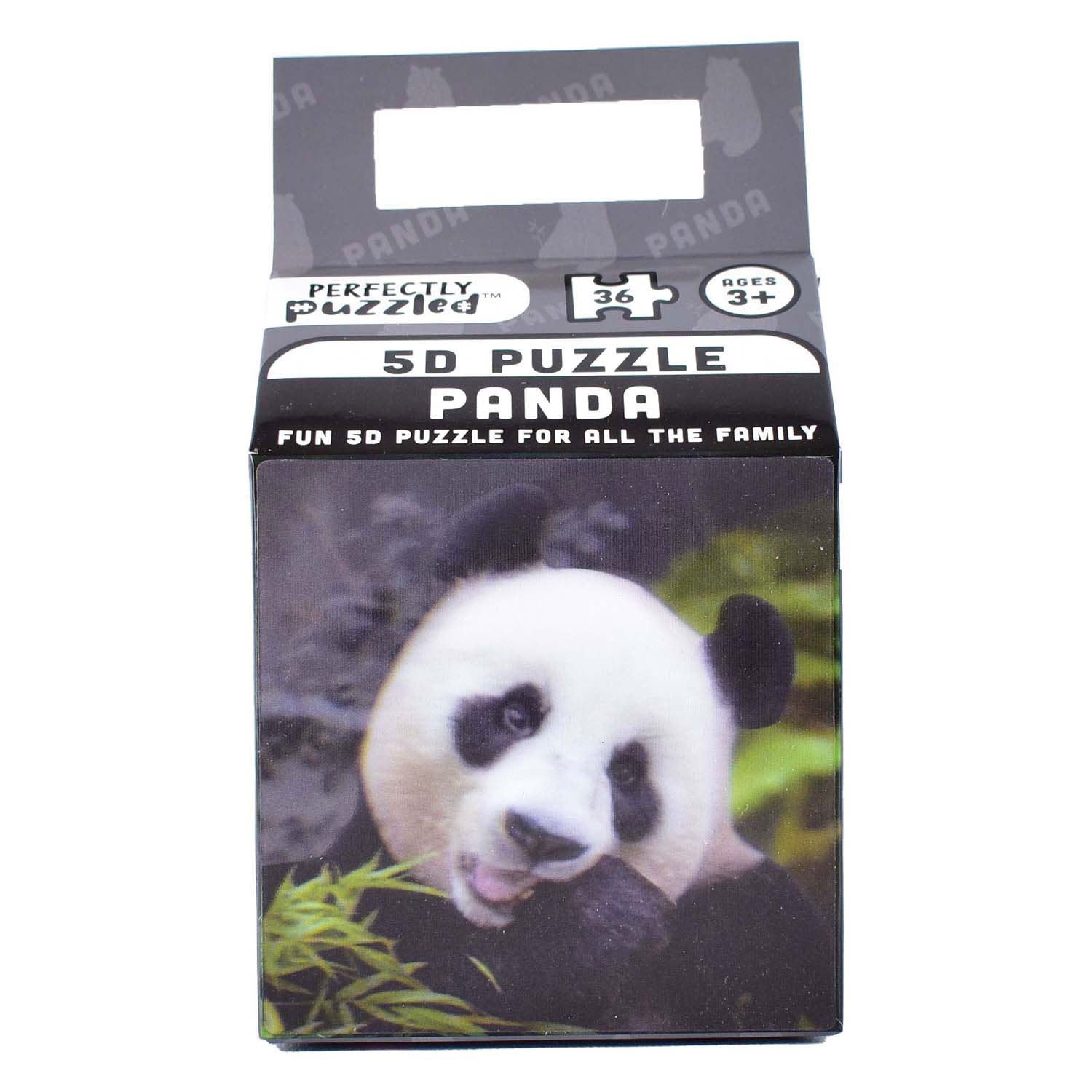 Puzzle animal 5D panda, 36 pcs.