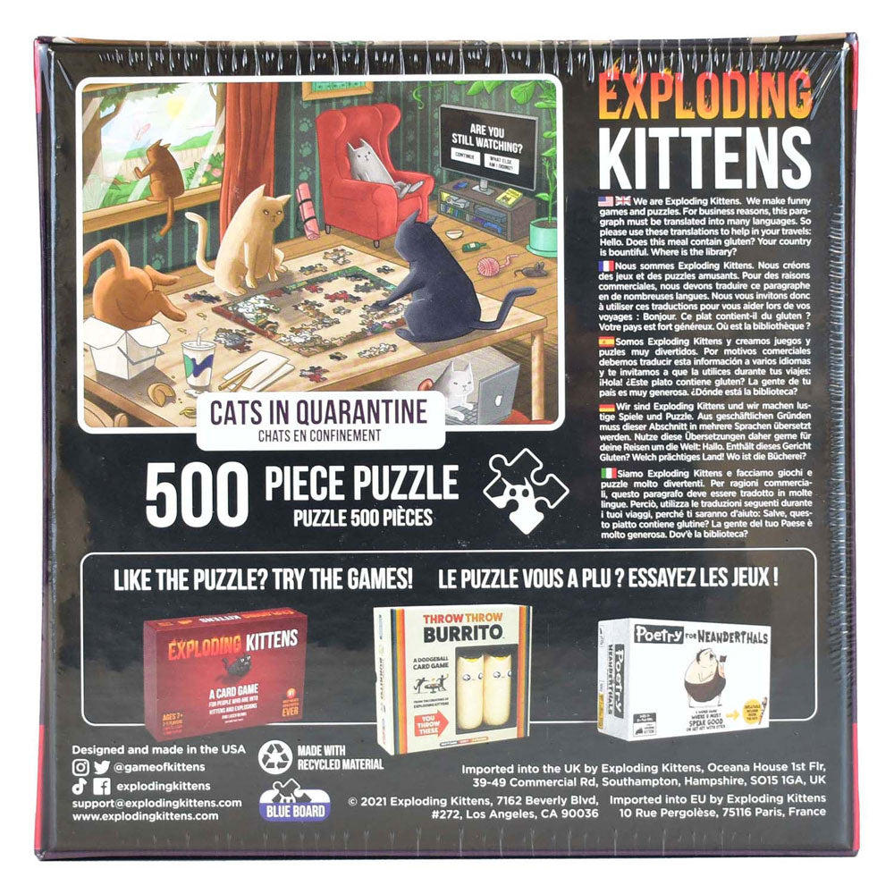 Puzzle chatons explosifs Asmodee, 500 pcs.