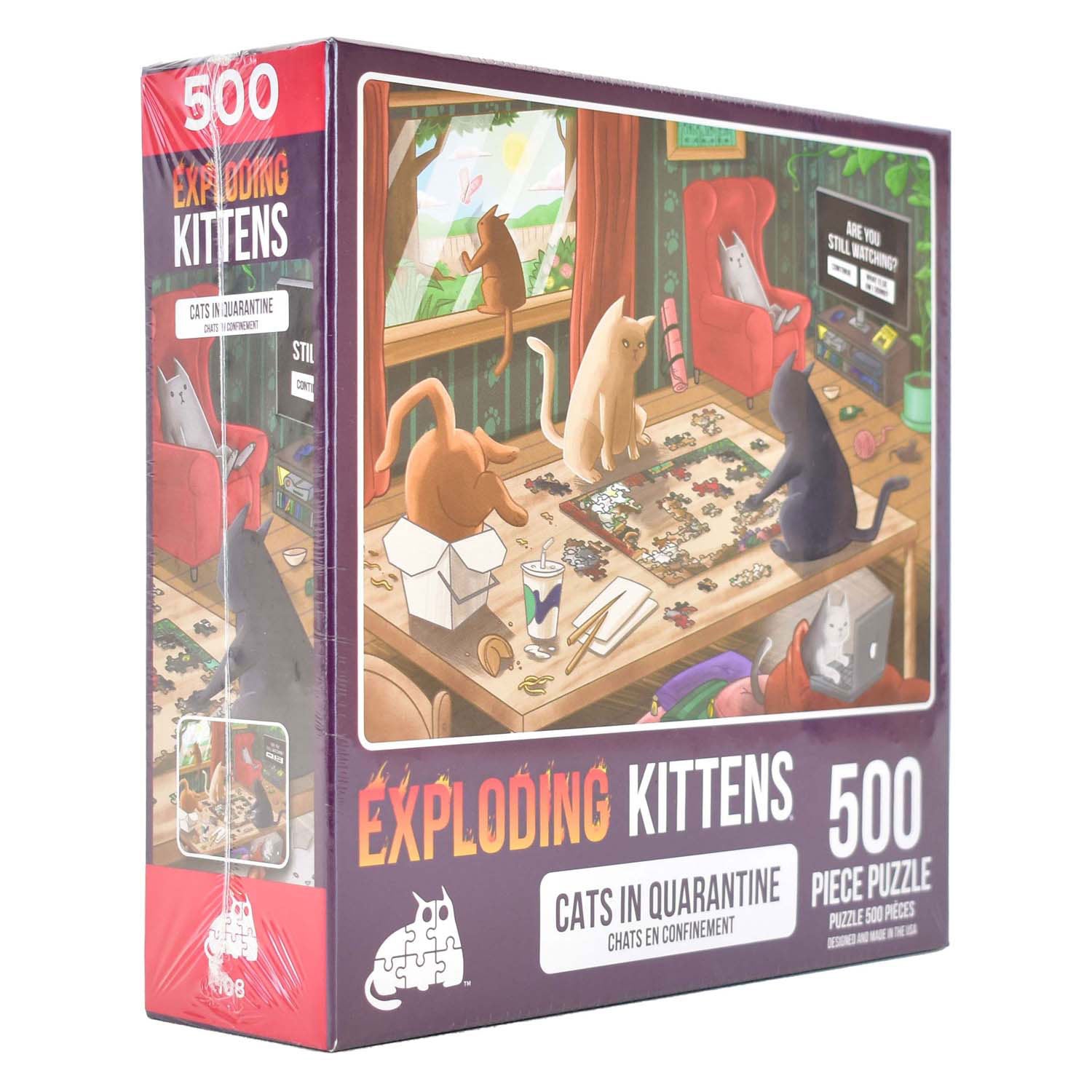 Puzzle chatons explosifs Asmodee, 500 pcs.