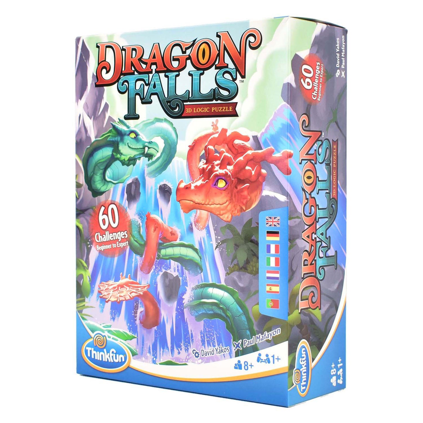 Thinkfun Dragon Falls Puzzle de réflexion 3D, 60 défis