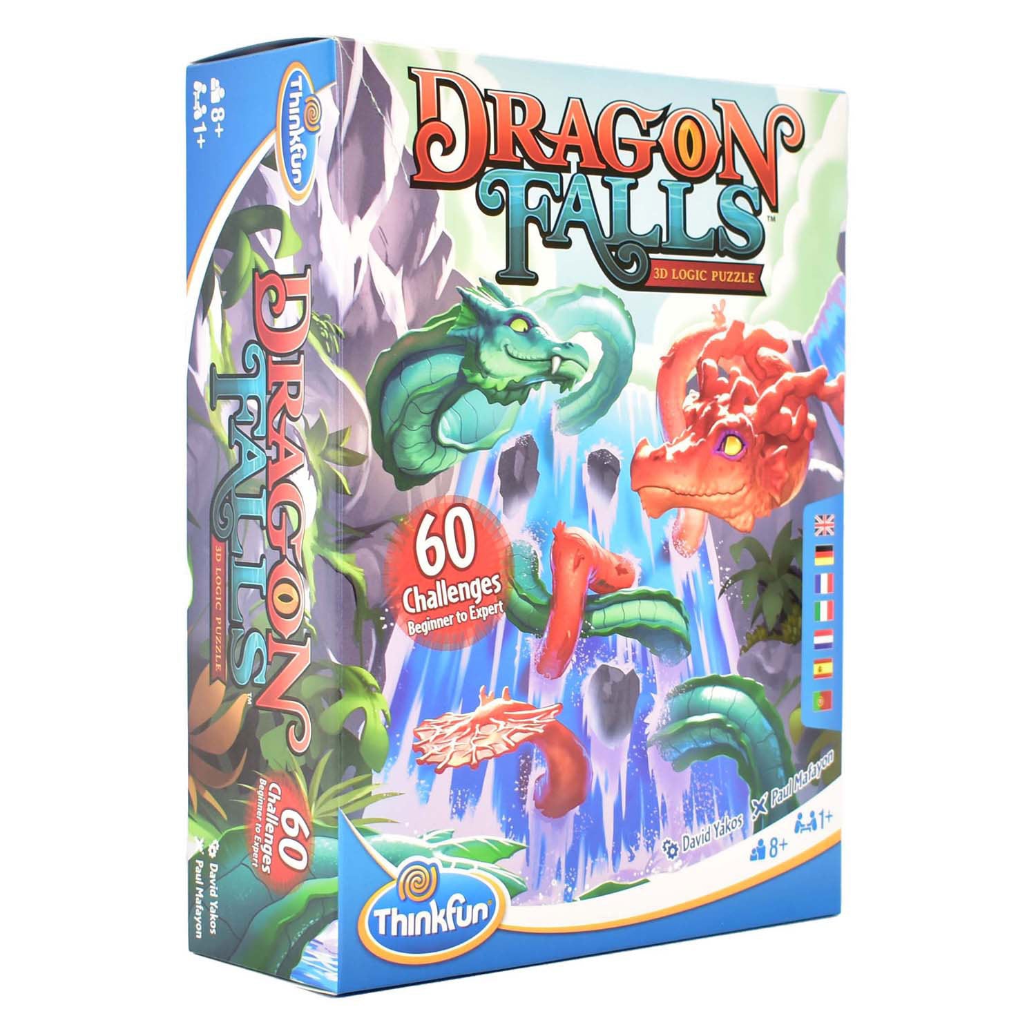 Thinkfun Dragon Falls Puzzle de réflexion 3D, 60 défis