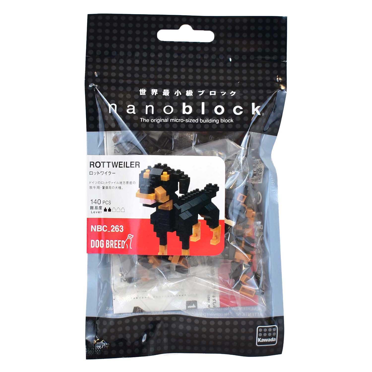 Jeu de construction en blocs nano rottweiler - 140 pcs.