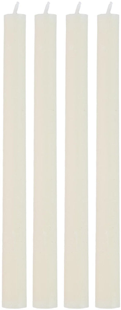 Arti casa bougies de table lot de 4 - 7 heures de combustion - bougies de table - ivoire