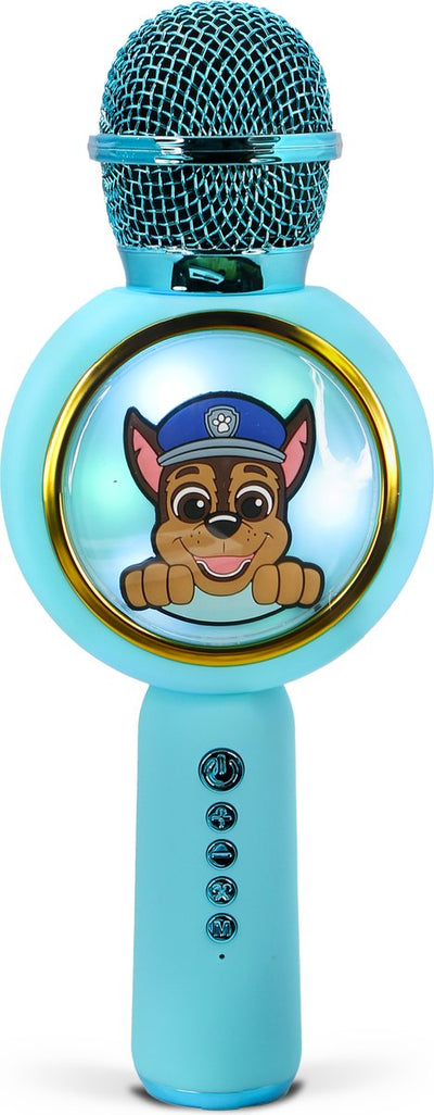 PAW PATROL KARAOKE Microphone Chase Bluetooth avec lumière