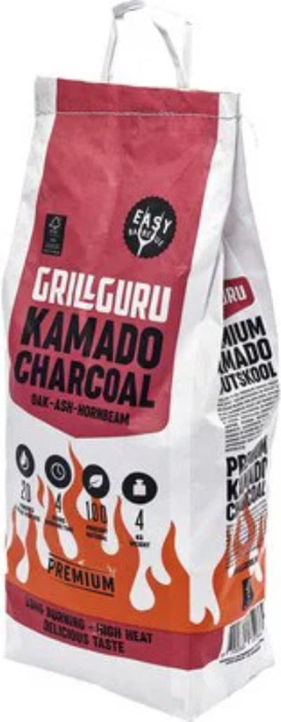 Charbon de bois Grill Gourou 4 kg - Charbon de qualité dans un sac compact