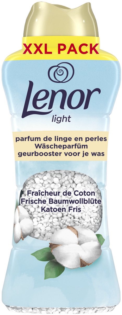 Lenor booster de parfum léger coton frais - 735 grammes - parfum lavant - emballage xxl