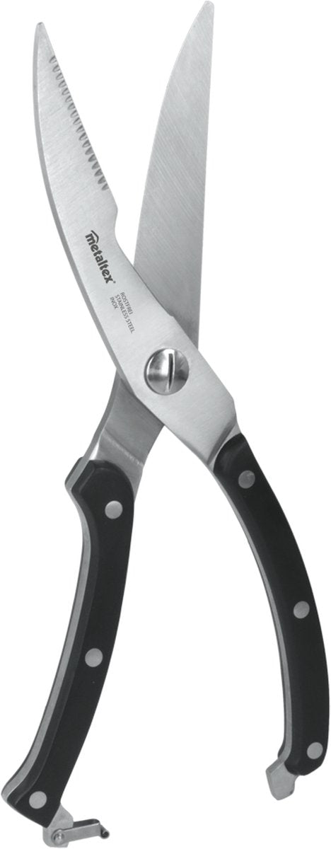 Metaltex - ciseaux à gibier - ciseaux de cuisine - acier inoxydable - manche en bakélite - pour volaille - 25 cm