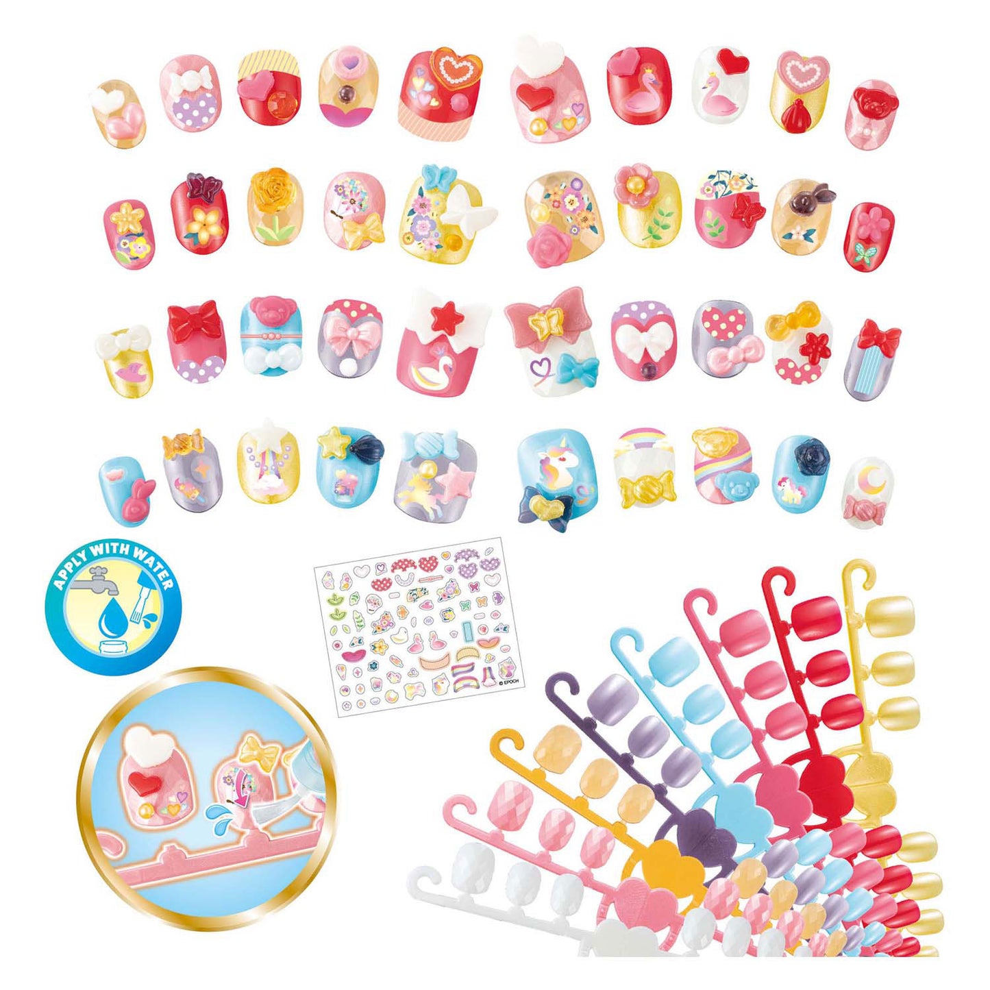 Ensemble de ongles étincelants Aquabeads