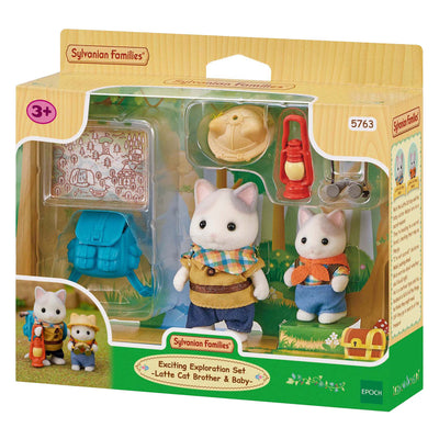 Familles sylvaniennes 5763 Duo Adventuries Latte Kat Brother and Baby