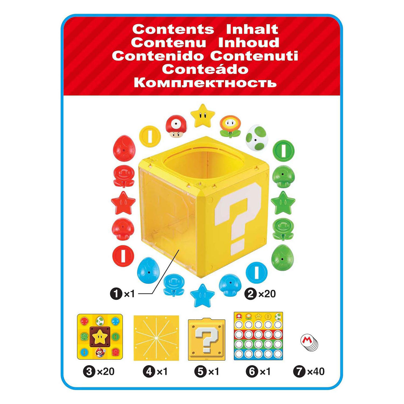 Jeu de plateau de questions de super mario époque