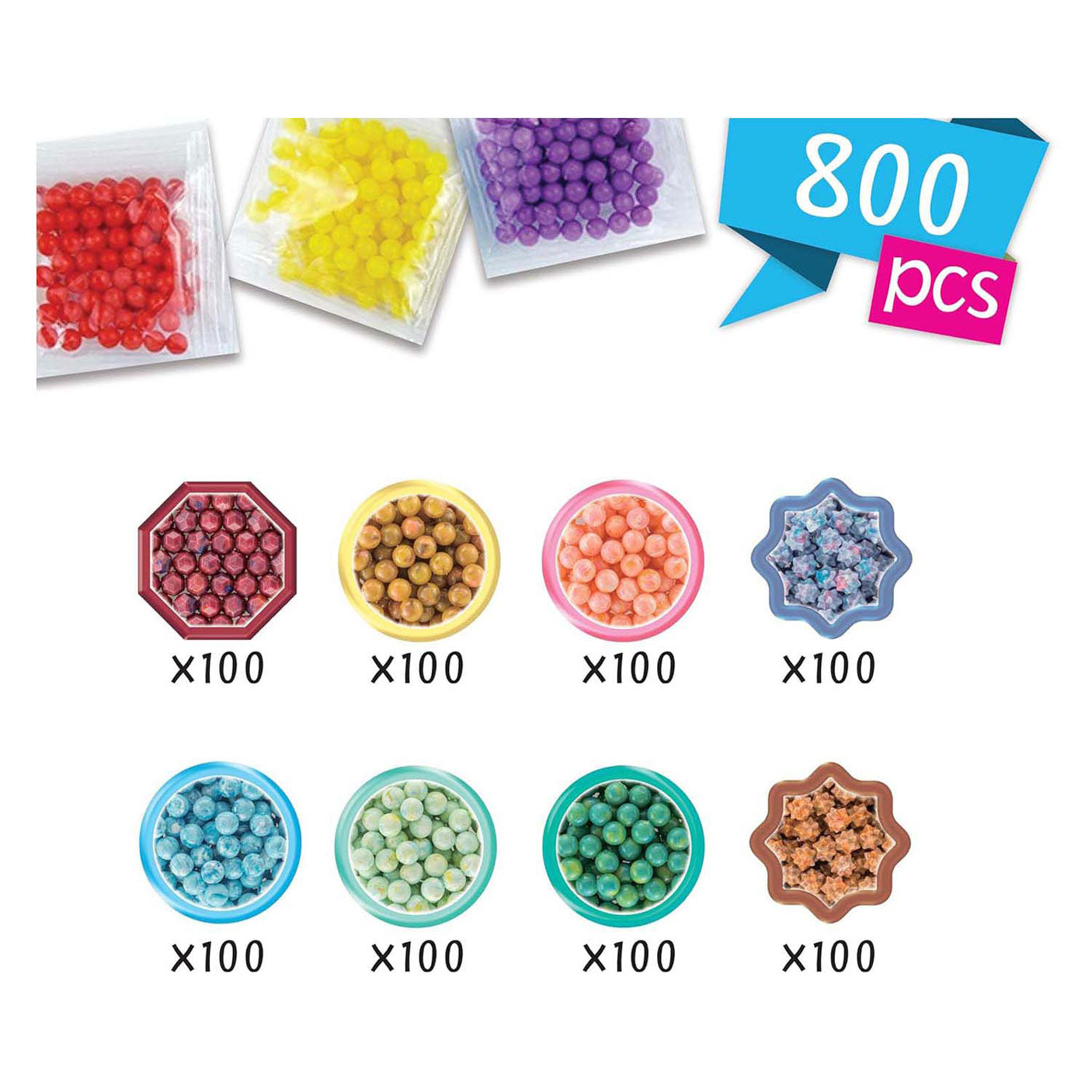 Epoch Aquabeads Recharge Multi-Colors Pearl Mix