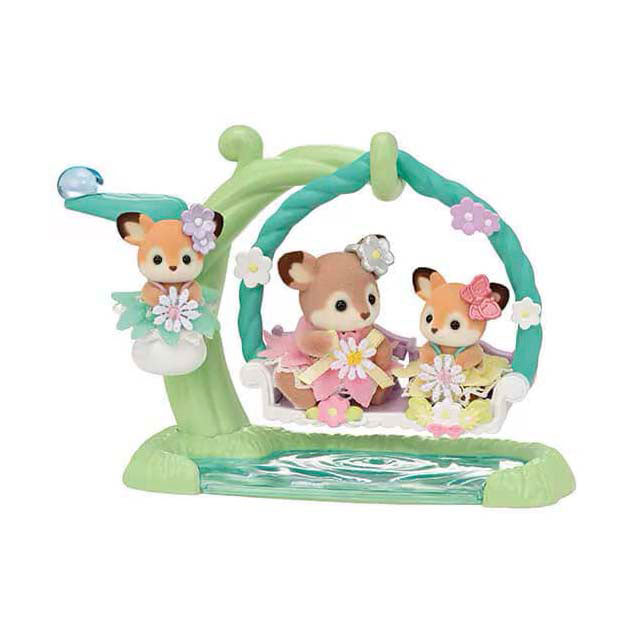 Époques des familles sylvaniennes bébé hetjes swing de fleur
