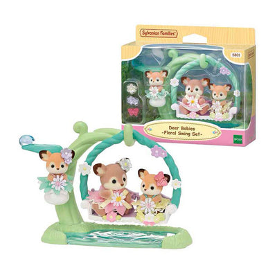 Époques des familles sylvaniennes bébé hetjes swing de fleur