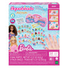 Kit de créateur Barbie Nail Studio Aquabeads - avec ongles réutilisables - sans sèche-ongles - sans danger pour les enfants - uniquement de l'eau requise