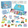 Aquabeads Design Studio (sac) - kit de bricolage complet 1400 perles en 48 couleurs - comprenant un sac à emporter pratique et une poubelle de tri