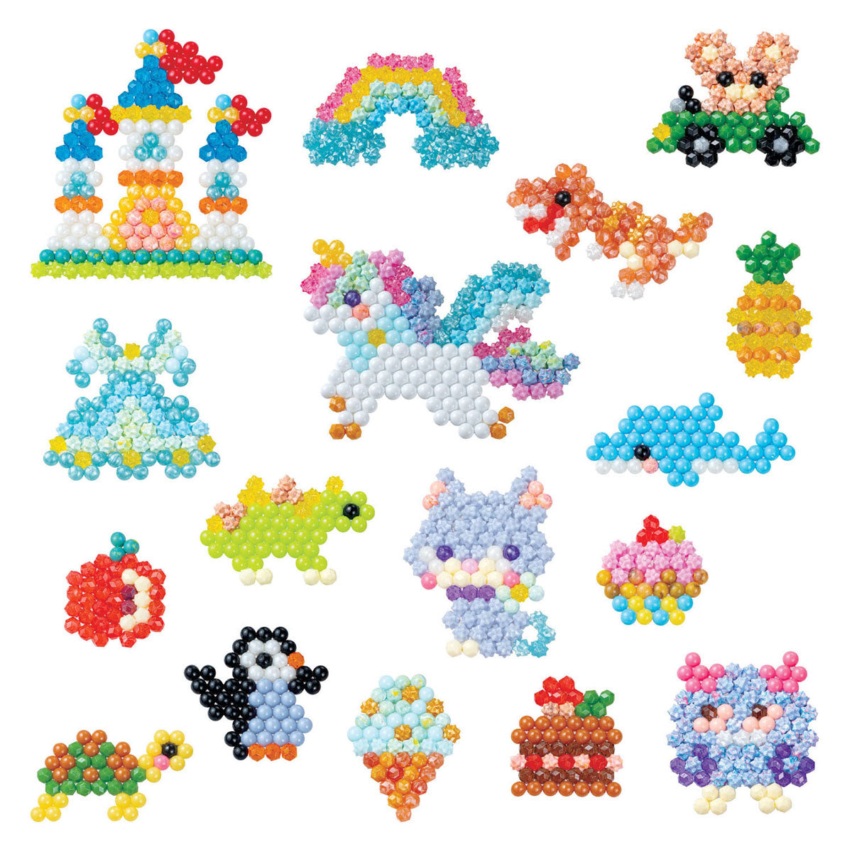 Aquabeads Design Studio (sac) - kit de bricolage complet 1400 perles en 48 couleurs - comprenant un sac à emporter pratique et une poubelle de tri