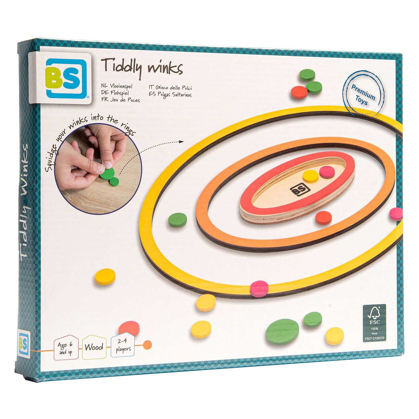 Jeu de puces en bois des jouets BS