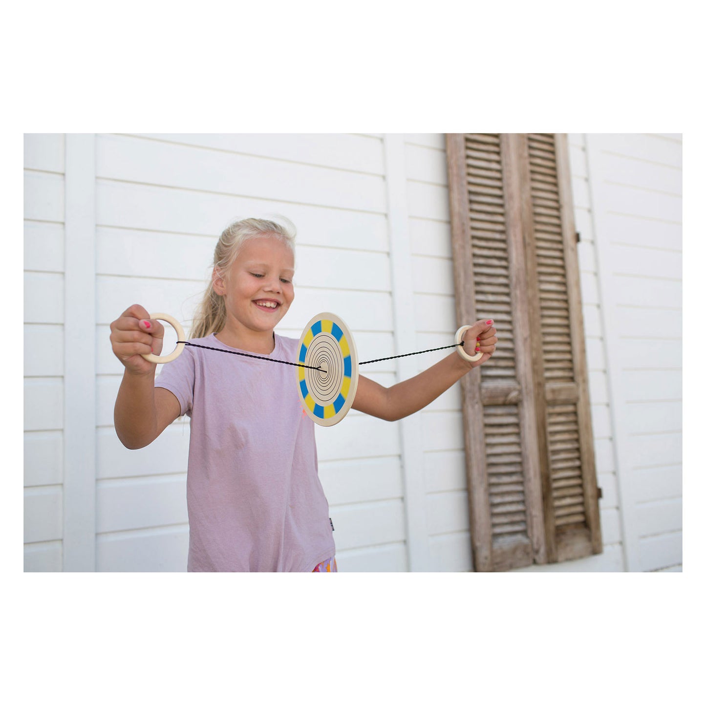 BS Toys Color Spinner Wood Tensile Game