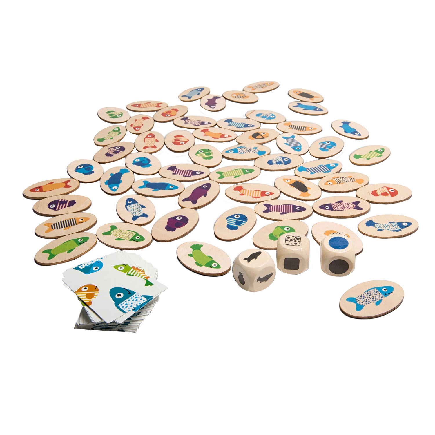 Jeu de bs jeu en bois trouve le poisson