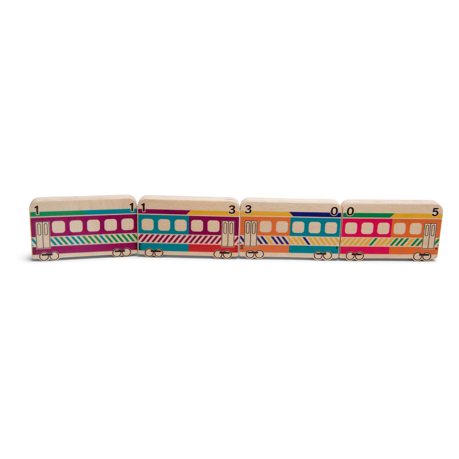 BS Toys Wooden Dominotrain, 14dlg.