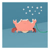 BS Toys Crabe en bois avec cordon