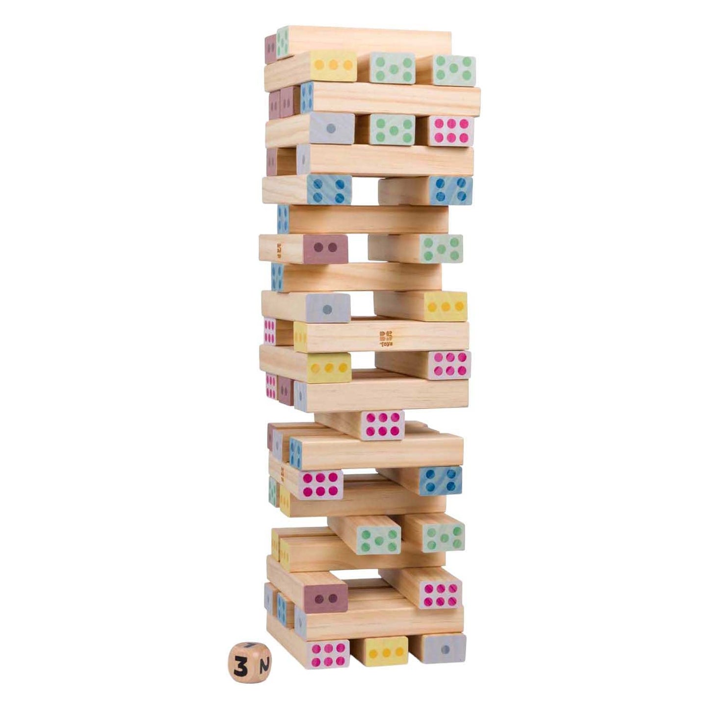 Tour à chiffres géante en bois BS Toys - 46 pcs.